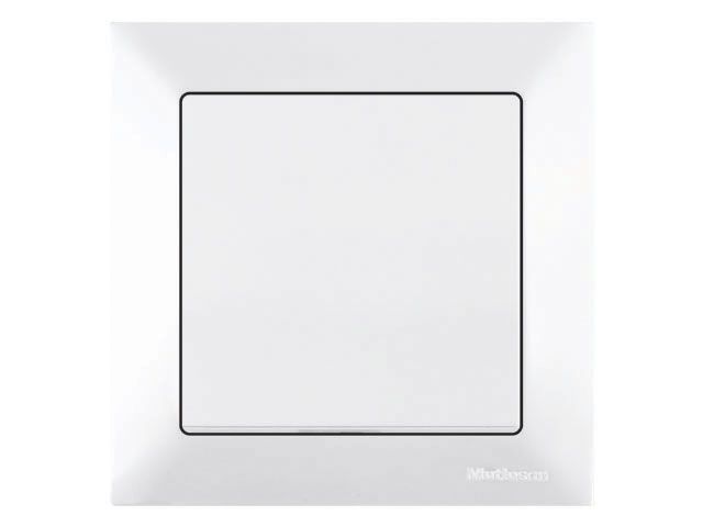 Выключатель 1-клав. (скрытый, винт. зажим) белый, DARIA, MUTLUSAN (10 A, 250 V, IP 20)