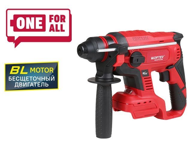 Аккум. перфоратор WORTEX CRH 1820-1 в кор. ALL1 XLT SOLO (ОТГРУЗКА ТОЛЬКО ПО ЭТН/ЭТТН | 18.0 В, БЕЗ АККУМУЛЯТОРА И ЗУ, 2.2 Дж, вес 1,7 кг)