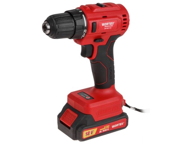 Аккум. дрель-шуруповерт WORTEX BD 1815-1 DLi в чем. ALL1 XLT БЕСЩЕТ, 18 В, 50 Н*м, 1х1.5 А*ч, БЗП 10 (шурупы до 9 мм)