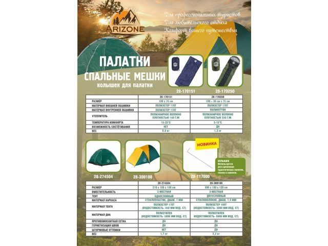 Спальный мешок Chipmunk (Чипманк), синий, ARIZONE (длина: 180 см, ширина: 75 см)