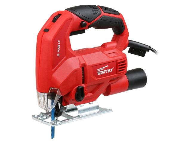 Лобзик электрический WORTEX JS 7008 LE в кор. 710 Вт, 800-3000 ход/мин, пропил до 70 мм. (Маятниковый ход, подстветка, рег. об., быстрозажим