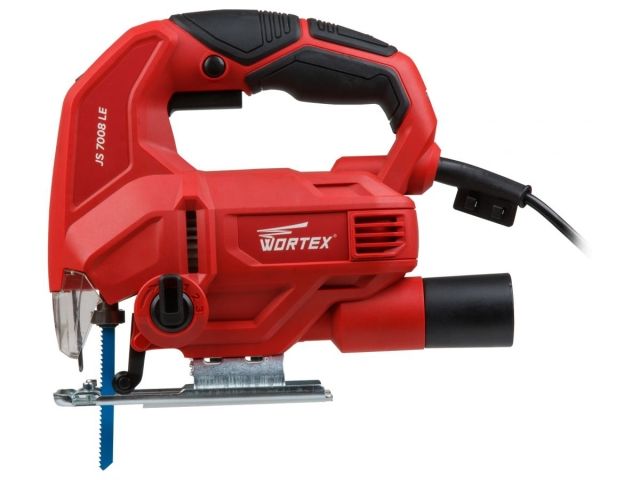 Лобзик электрический WORTEX JS 7008 LE в кор. 710 Вт, 800-3000 ход/мин, пропил до 70 мм. (Маятниковый ход, подстветка, рег. об., быстрозажим
