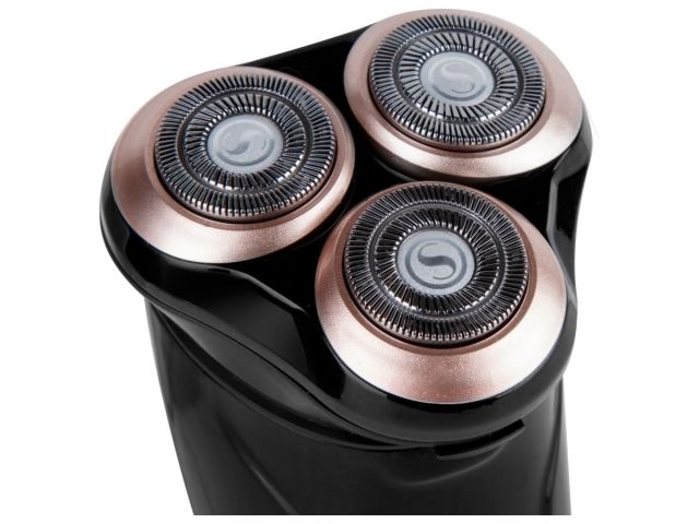 Бритва электрическая NORMANN AMS-762 (аккум., роторная, триммер; USB-шнур)