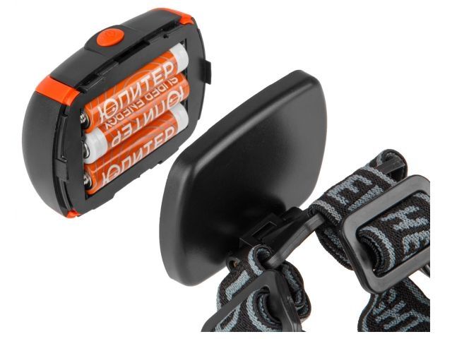 Фонарь налобный светодиодный 3Вт COB 3хAAA ЮПИТЕР