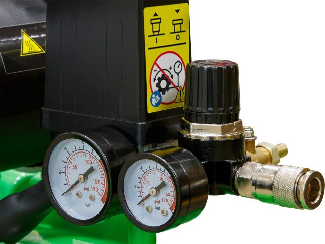 Компрессор ECO AE-50-OF1 безмасляный (280 л/мин, 8 атм, коаксиальный, безмасляный, ресив. 50 л, 220 В, 1,6 кВт)