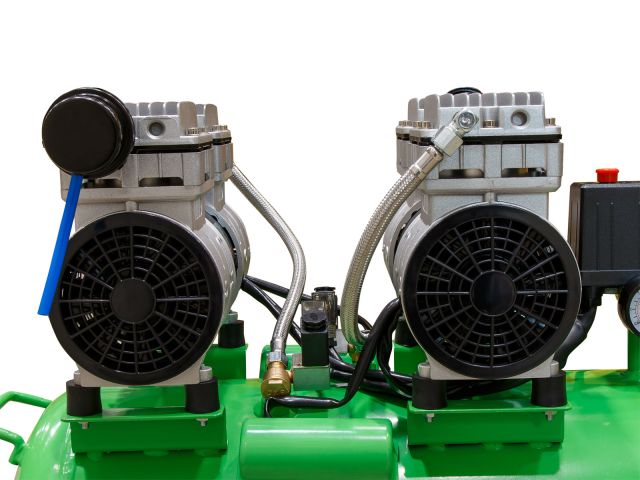 Компрессор ECO AE-50-OF1 безмасляный (280 л/мин, 8 атм, коаксиальный, безмасляный, ресив. 50 л, 220 В, 1,6 кВт)
