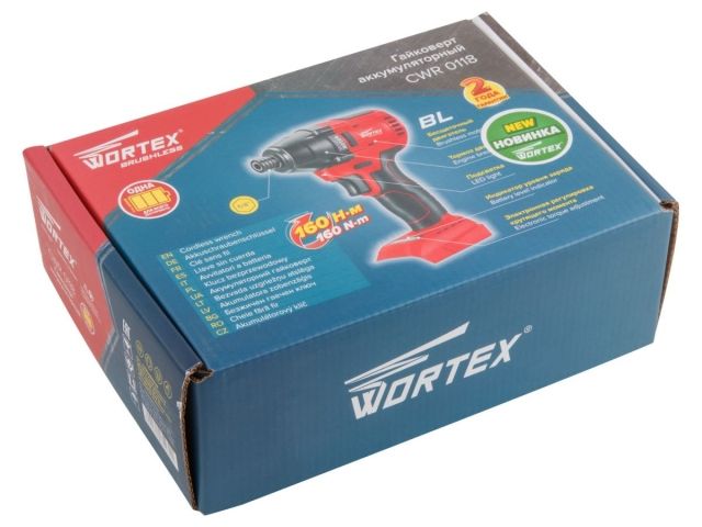 Аккум. ударный гайковерт/винтоверт WORTEX CWR 0118 в кор. ALL1 XLT SOLO БЕСЩЕТ., 18 В, 160 Н*м (внутр. шестигр. 1/4 ", вес 1.4 кг)