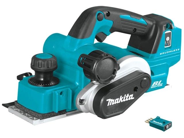 Аккум. рубанок MAKITA LXT DKP 181 ZU в кор. (18.0 В, БЕЗ АККУМУЛЯТОРА; 11.000 об/мин; ширина: 82 мм; макс.глубина: 3,0 мм; 3,6 кг.)