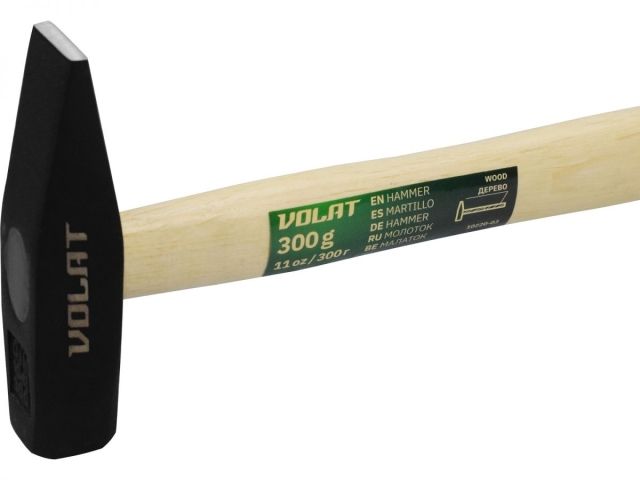 Молоток 0,3кг с дер.рукояткой ВОЛАТ