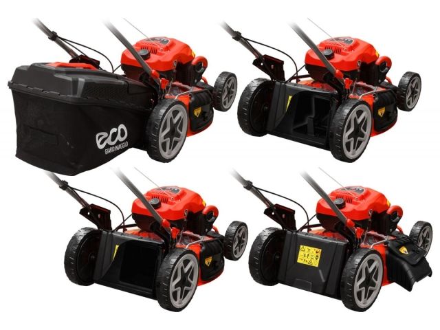 Газонокосилка бензиновая ECO LG-734 самоходная (5.5 л.с., шир. 51 см, самоходная, мульчир., стальн. корпус, травосборник 70 л)