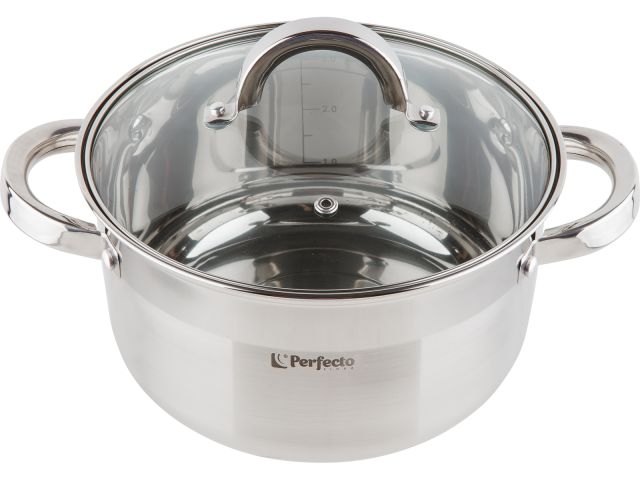 Кастрюля из нерж.стали, 3.2 л, ф 20 x 11.5 см, STARCOOK, PERFECTO LINEA