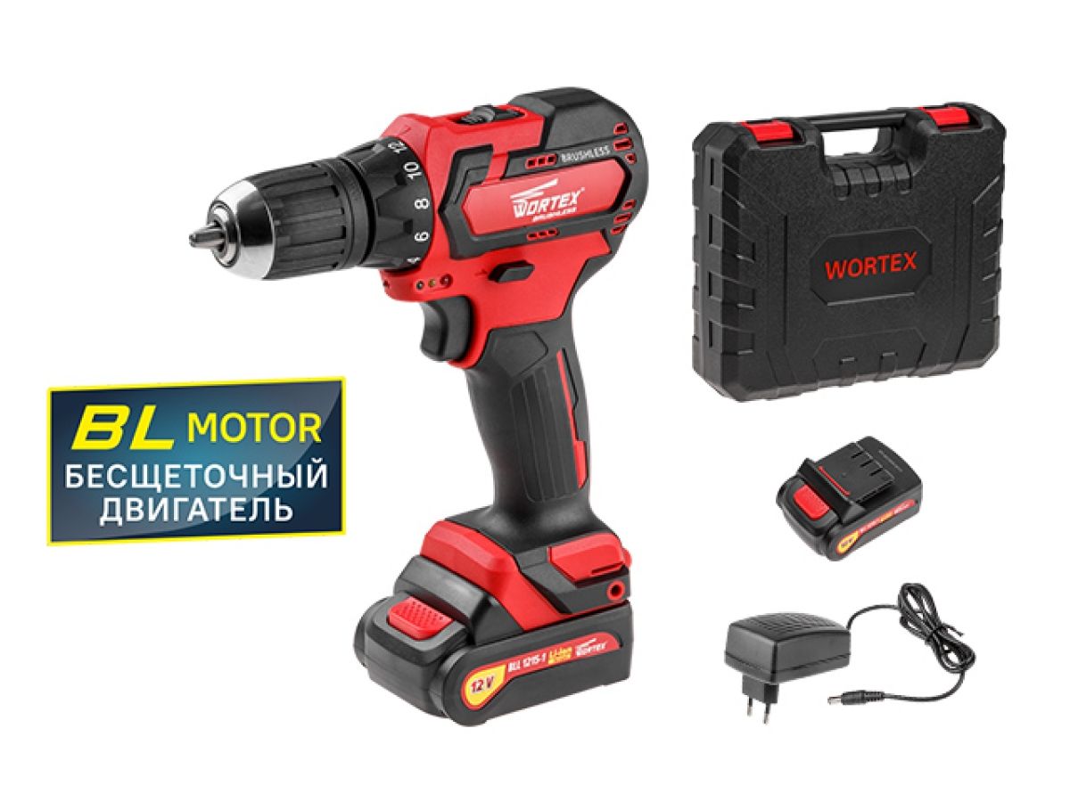 Аккум. дрель-шуруповерт WORTEX BD 1215-1 DLi в чем.