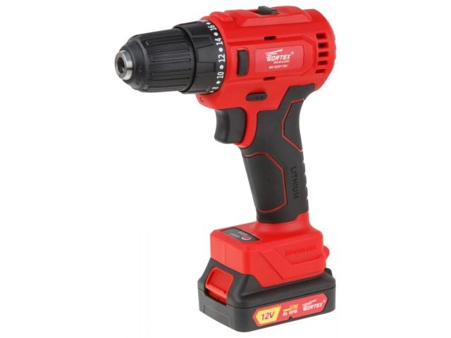 Аккум. дрель-шуруповерт WORTEX BD 1220-1 DLi в чем. БЕСЩЕТ, 12 В, 40 Н*м, 2х1.5 Ач, БЗП 10 мм (шур. до 6 мм, НЕ подходит к линейке ALL1)
