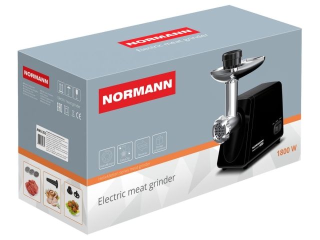 Мясорубка электрическая AMG-352 NORMANN (1800 Вт; решетка 3/5/7мм; реверс)