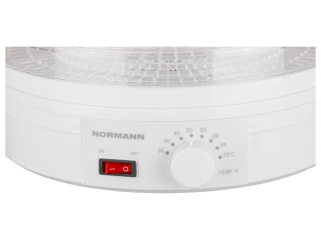 Сушилка для овощей и фруктов AFD-902 NORMANN (250 Вт; 5 больших лотков; регулировка температуры)