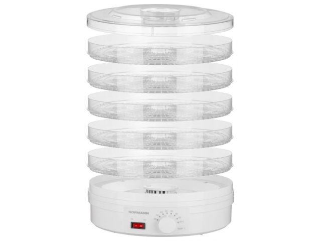 Сушилка для овощей и фруктов AFD-902 NORMANN (250 Вт; 5 больших лотков; регулировка температуры)