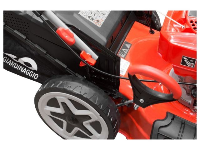 Газонокосилка бензиновая ECO LG-735 самоходная (6.0 л.с., шир. 51 см, самоходная, авт.заслонка, мульчир., стальн. корпус, травосборник 70 л)