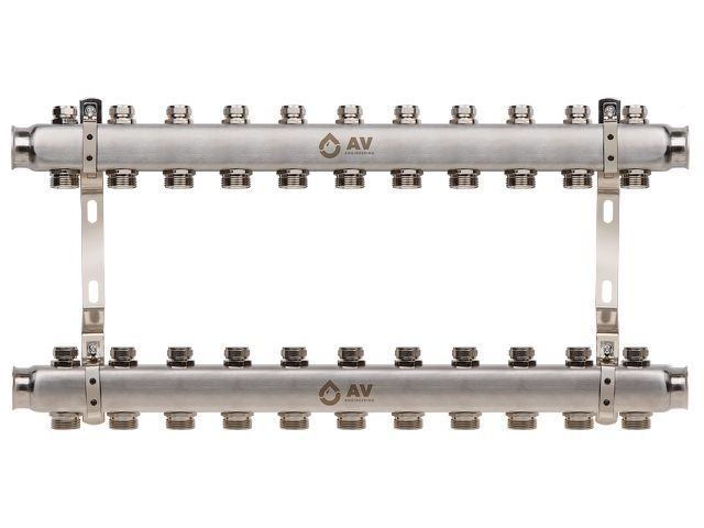 Коллекторная группа AVE162, 11 вых. AV Engineering (Для отопления (радиаторы))