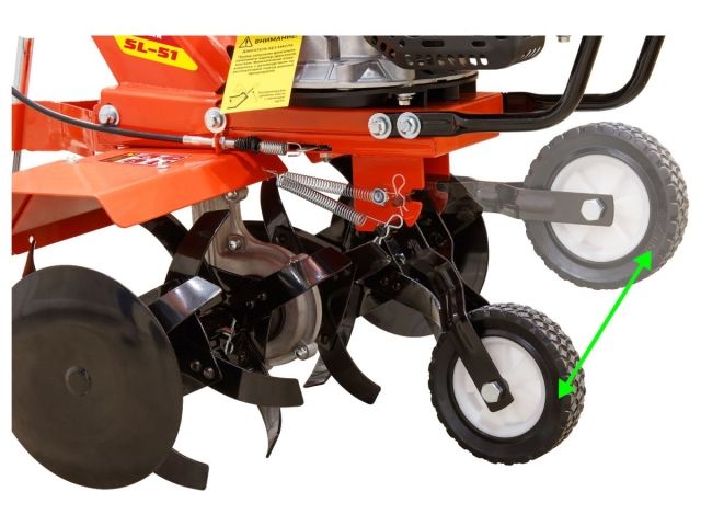 Культиватор бензиновый ASILAK SL-51 (5 л.с., шир. 56 см, опорн. колесо, 1 передача)