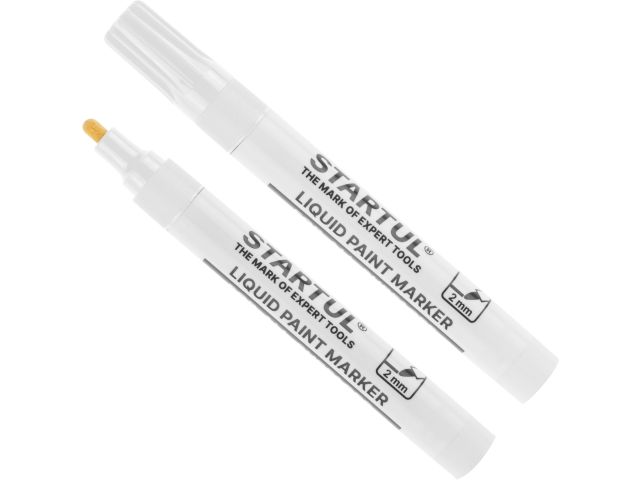 Маркер промышл. перманентный на основе жидк. краски белый STARTUL PROFI (ST4360-01) (толщ. линии 2,0 мм)