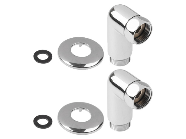 Американка угловая 1″ вн. х 3/4″ нар. ХРОМ, AV Engineering (2 шт. в уп.)