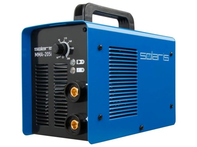 Инвертор сварочный SOLARIS MMA-205i (230В; 10-200 А; 85В; электроды диам. 1.6-5.0 мм; вес 5.1 кг)