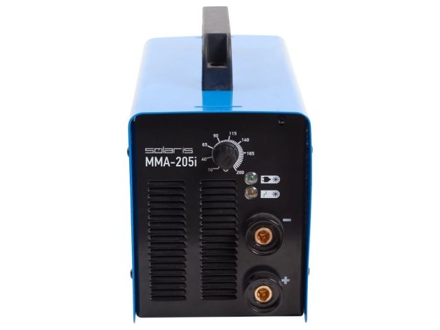 Инвертор сварочный SOLARIS MMA-205i (230В; 10-200 А; 85В; электроды диам. 1.6-5.0 мм; вес 5.1 кг)