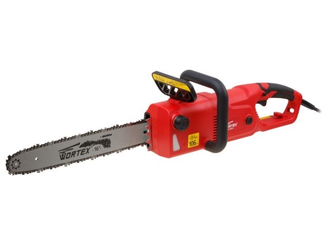 Пила цепная электрическая WORTEX EC 4024-1 шина 40 см (16"), 3/8" LP, 1.3 мм (2400 Вт, 14.5 м/с, 40.5 см, 3/8", 1.3мм, 56 зв; автосмазка, бе