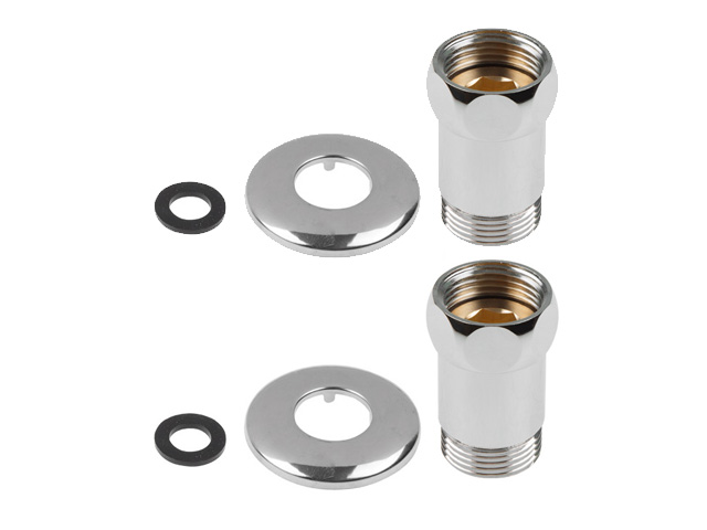 Американка прямая 3/4″ вн. х 1/2″ нар. ХРОМ, AV Engineering (2 шт. в уп.)