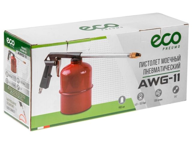 Пистолет моечный пневматический ECO AWG-11 (130 л/мин; бак:900 мл; 4-8 бар)