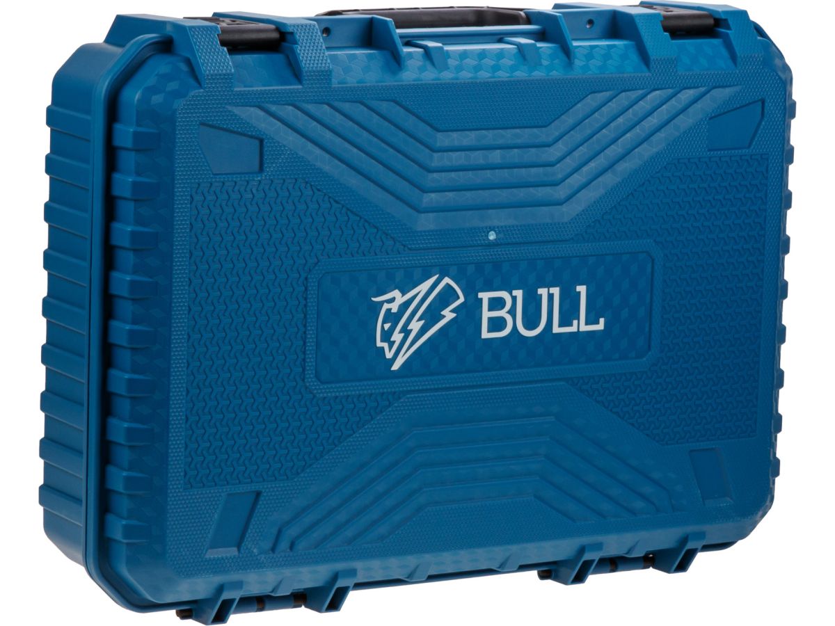 Перфоратор BULL BH 2602 в чем. 800 Вт, 3.0 Дж, 4 реж. + 2 зубила, 3 сверла, БЗП в комплекте