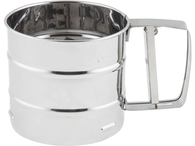 Кружка-сито для просеивания муки, нержавеющая сталь, STARCOOK, PERFECTO LINEA (высота 9,5 см, ширина 10,5 см., 250 мл)