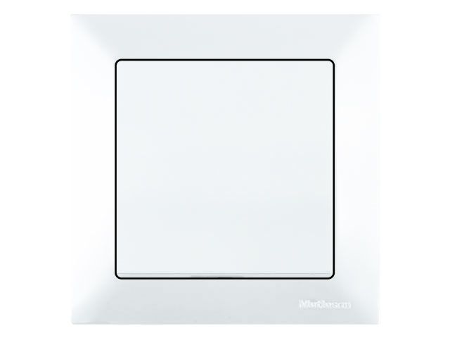 Выключатель 1-клав. (скрытый, пруж.зажим) белый, DARIA, MUTLUSAN (10 A, 250 V, IP 20)