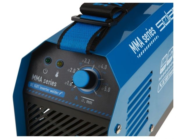 Инвертор сварочный SOLARIS MMA-250D (230В; 20-200 А; 70В; электроды диам. 1.6-5.0 мм; вес 3.6 кг)
