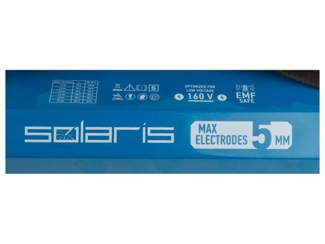 Инвертор сварочный SOLARIS MMA-250D (230В; 20-200 А; 70В; электроды диам. 1.6-5.0 мм; вес 3.6 кг)