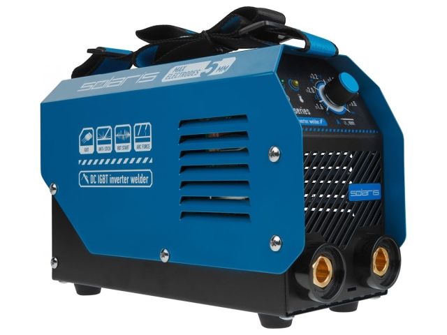 Инвертор сварочный SOLARIS MMA-250D (230В; 20-200 А; 70В; электроды диам. 1.6-5.0 мм; вес 3.6 кг)