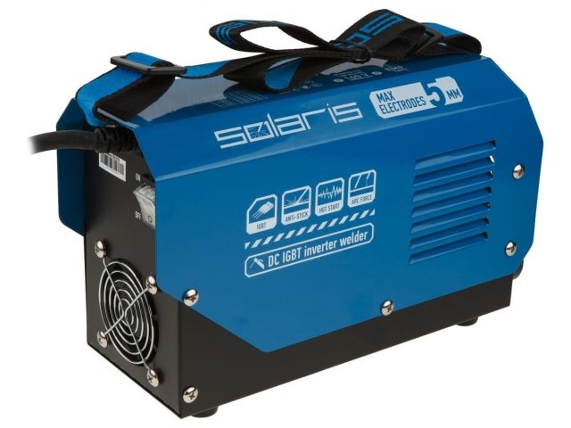 Инвертор сварочный SOLARIS MMA-250D (230В; 20-200 А; 70В; электроды диам. 1.6-5.0 мм; вес 3.6 кг)