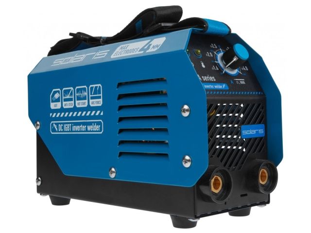 Инвертор сварочный SOLARIS MMA-200D (230В; 20-140 А; 70В; электроды диам. 1.6-4.0 мм; вес 3.1 кг)