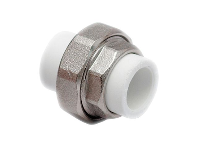 Американка ПП 20 мм вн.-вн., бел. РТП (Соединение разборное внутренняя резьба полипропиленовое)