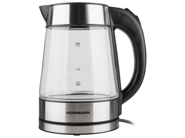 Чайник электрический NORMANN AKL-237 (ОТГРУЗКА ТОЛЬКО ПО ЭТН/ЭТТН | 2200 Вт; 1,7 л; стекло; подсветка)