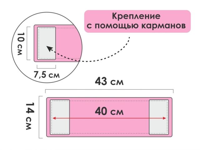 Сменная насадка для швабры из микрофибры, малиновая, PERFECTO LINEA