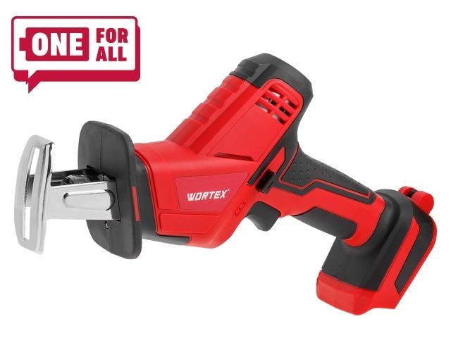 Аккум. сабельная пила WORTEX CSR 1018 E в кор. ALL1 XLT SOLO 18В, дер.100 мм (18 В, БЕЗ АКБ И ЗУ, дерево до 100 мм, металл до 6 мм, пластик 