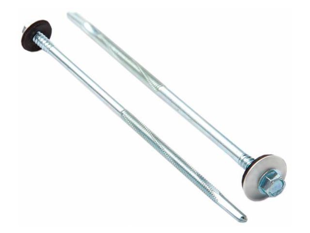 Саморез для сэндвич-панелей 6.3/5.5х205 мм цинк (90 шт в карт. уп.) STARFIX