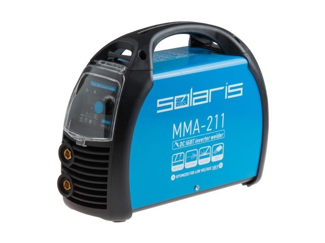 Инвертор сварочный SOLARIS MMA-211 (230В; 20-210 А; 70В; электроды диам. 1.6-4.0 мм; вес 3.9 кг)