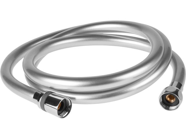 Шланг душевой, PVC, 1/2" г-г 150 см, серебро, a-five (Гайка латунь (anti-twist), 10 бар)