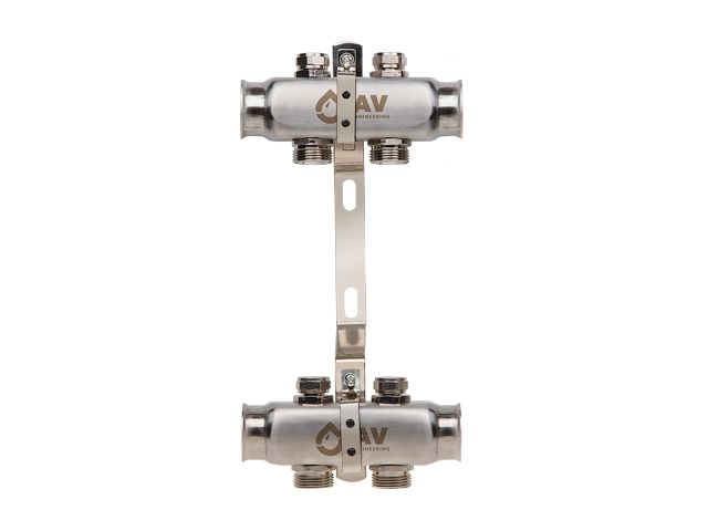 Коллекторная группа AVE162, 2 вых. AV Engineering (PRO серия Для отопления (радиаторы))