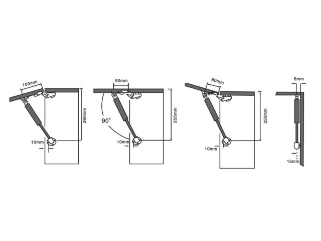 Подъёмник газовый 50N STARFIX