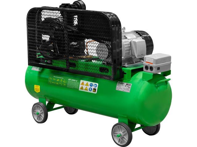 Компрессор ECO AE-1005-2 ременной (580 л/мин, 8 атм, ременной, масляный, ресив. 100 л, 380 В, 3.00 кВт)