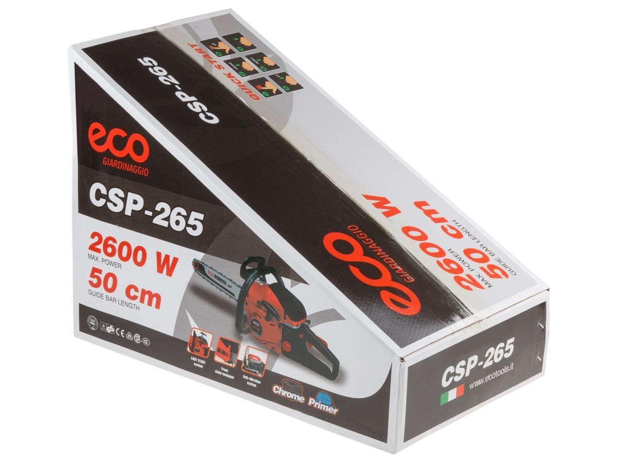 Бензопила ECO CSP-265 шина 50 см (20"), 0.325", 1.5 мм, 76 зв