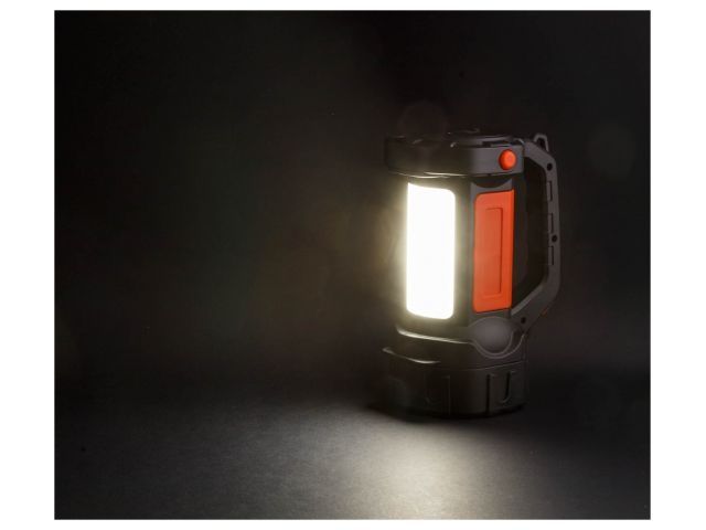 Фонарь светодиодный аккум. 3Вт+3Вт (оранж.) ЮПИТЕР (USB A - micro-USB кабель в комплекте)